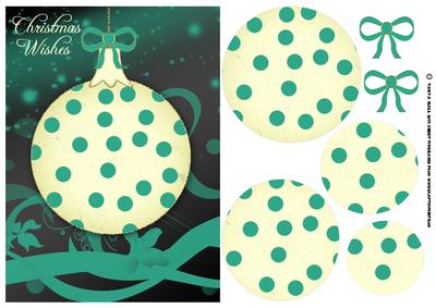 Modern Style Christmas Card Front