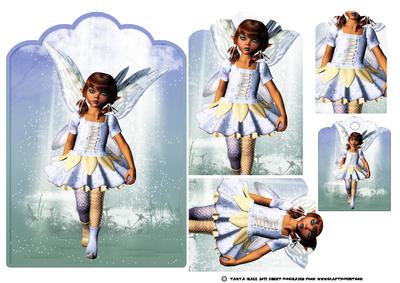 Pretty Little Meadow Fairy Greeting Card Front