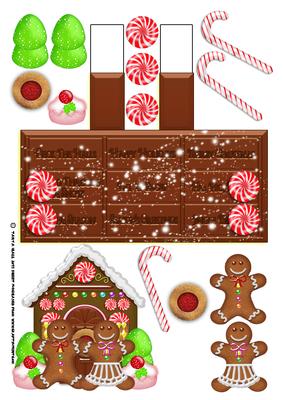 Gingerbread Christmas Easel Card