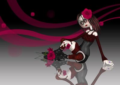 Gothic Love and Romance A4 Card Front