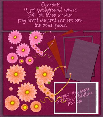 Digital Embelishments to Match Card