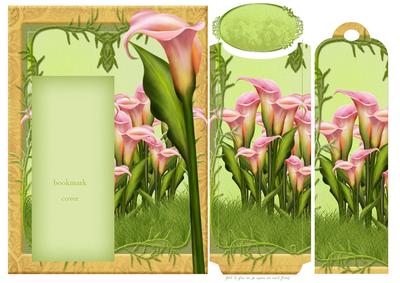 Calla Lily Birthday Bookmark Card