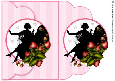 Sophisticated Lady Silhouette Greeting Card