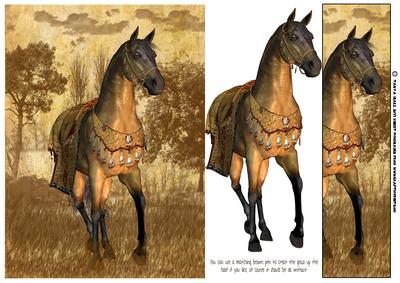 Horse Greeting Card and Bookmark