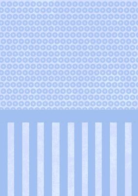Blue Stripe and Floral Backing Paper