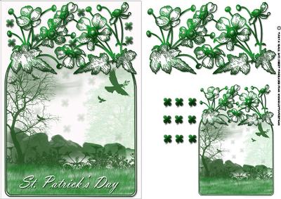 St. Patrick's Day Card with Scenery