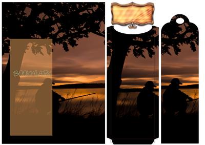 Birthday Bookmark Card with Fisherman