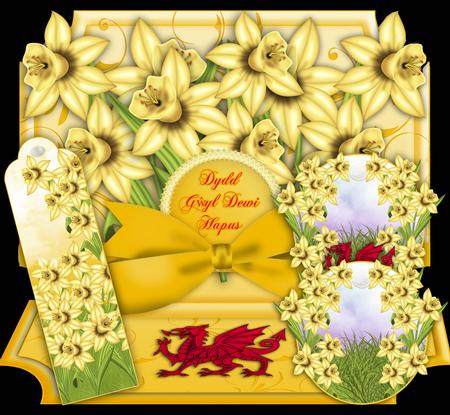 St. David's Day Greeting Card Easel