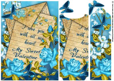 Floral Valentine's Day Card with a Note