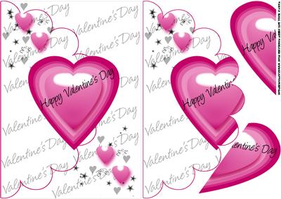 Modern Simple Valentine Scallop Card