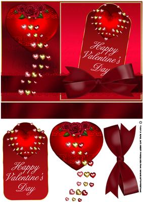 Valentine's Day Card with Tag