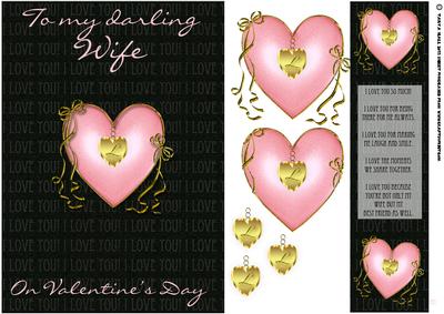 Wife Valentine's Day Card Front