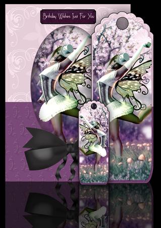Steampunk Fairy Greeting Card Window Kit