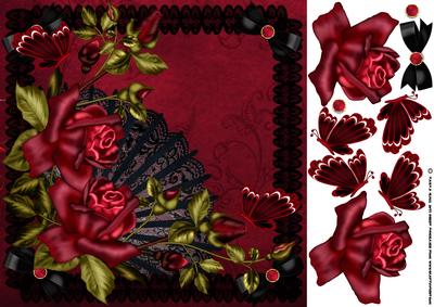 Boudoir Greeting Card Front with Elements