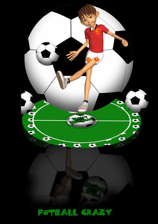 Football Fan Manchester Colors Easel and Envelope