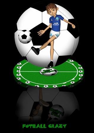 Everton Fan Bootball Easel Card Kit