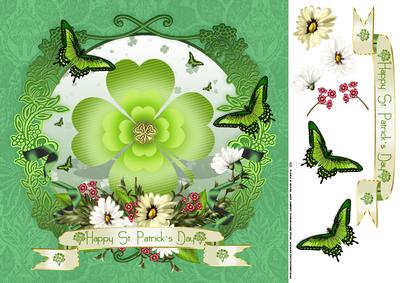 Stylish St. Patrick's Day Greeting Card Front