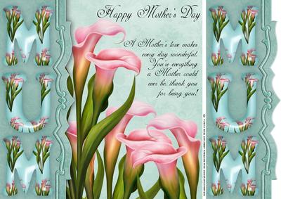 Lily Mother's Day Greeting Card Front