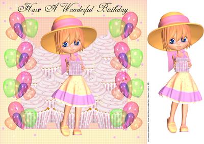 Fun Cutie Pie Birthday Greeting Card