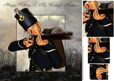 Husband Napoleonic Birthday Card Front
