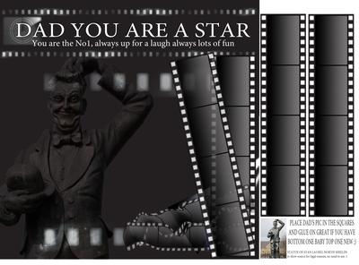 Film Strip Father's Day Greeting Card Front