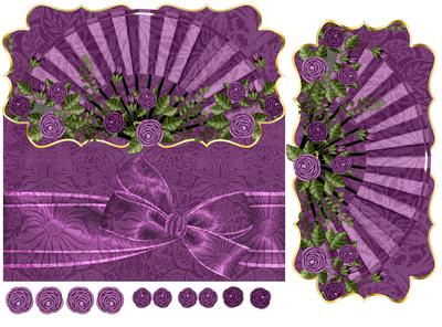 Shaped Envelope Style Card Front with Fan