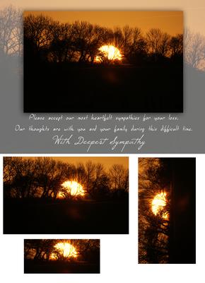 Sunset Sympathy Card