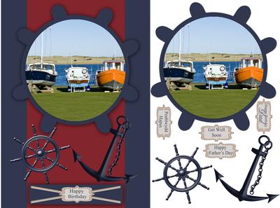Nautical Birthday / Father's Day Card Front