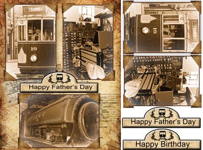 Vintage Effect Father's Day / Birthday Card Front