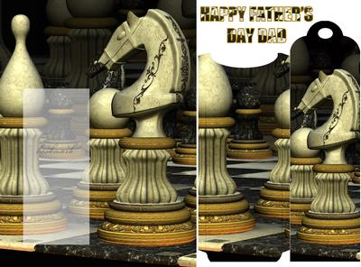 Chess Father's Day / Birthday Bookmark Card