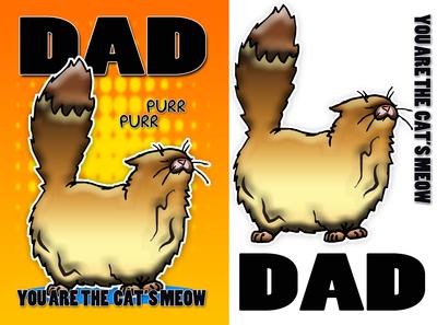 Dad You Are the Cat's Meow Card Front