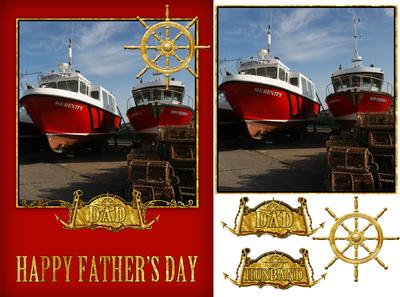 Father's Day Boat Card Front