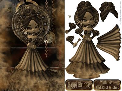Steampunk Dreams Cutie Pie Card Front