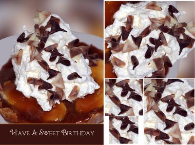 Banoffee Pie Birthday Card Front