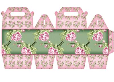 Floral Little Gift Box Roses and Blended Colors