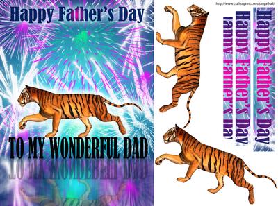 Father's Day Tiger Celebration Card