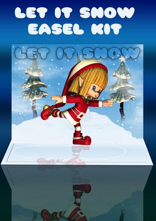 Let It Snow Christmas Easel Card