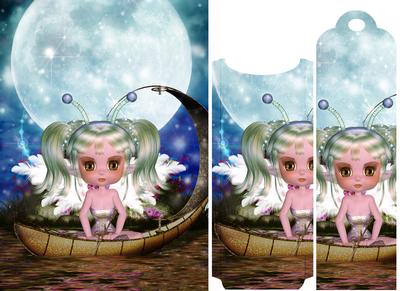 Cute Water Fairy Birthday Bookmark Card
