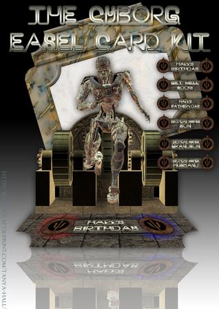 The Cyborg Easel Card Kit with Envelope