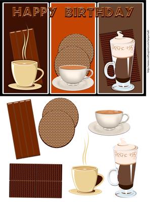 Hot Beverage Birthday Greeting Card