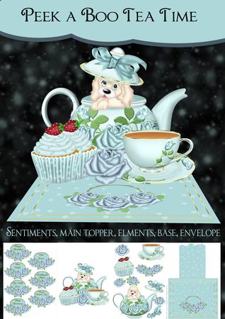 Peek a Boo Tea Time Easel Kit