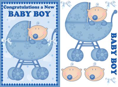 Baby Boy Congratulations Quick Card