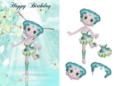 Cute Fantasy Fairy Quick Card