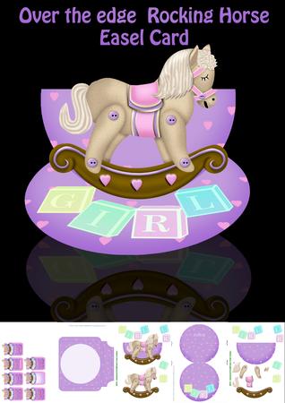 Over the Edge Baby Girl Rocking Horse Easel Kit