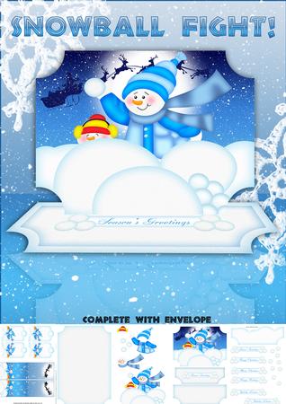 Snowball Fight Easel Kit