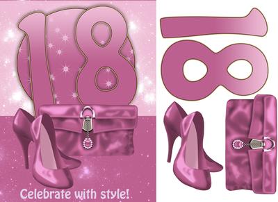 18th Birthday Quick Card with Shoes