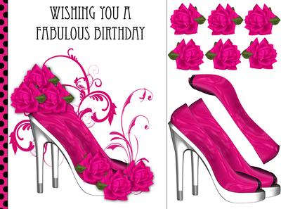 Ladies Fabulous Shoes Quick Card Front