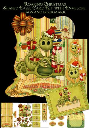 Cute Dragon Shaped Easel Card Kit