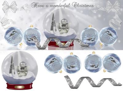 Fluffy Angel in a Snow Globe Quick Card
