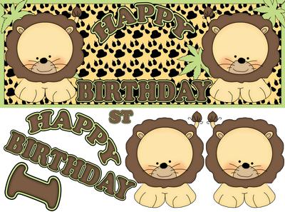 First Birthday or Other, Quick Jungle Card